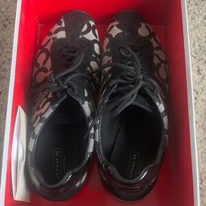 Coach Black Patterned Sneakers